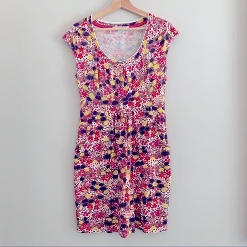 Boden weekend floral jersey dress size 6P